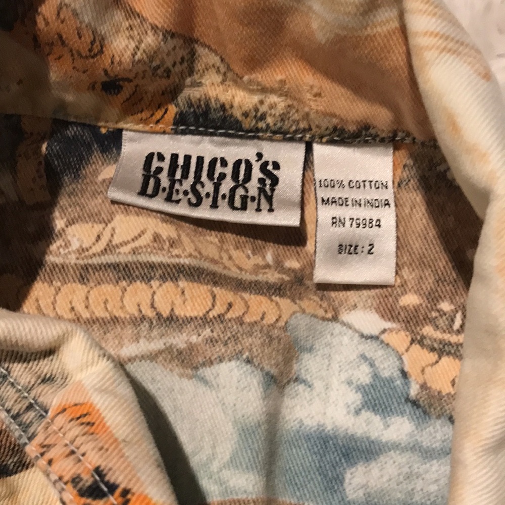 Chico’s Design 2 Pattern Denim Jacket - image 4